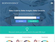 Tablet Screenshot of myorthoevidence.com